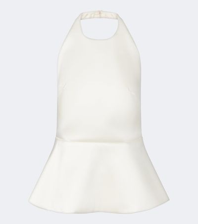 Rohe RÃ³he Bridal peplum halterneck top