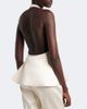 Rohe RÃ³he Bridal peplum halterneck top - 4
