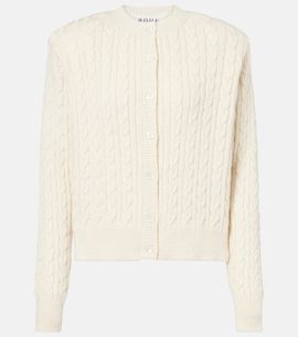 Rohe RÃ³he Cable-knit cotton and wool cardigan