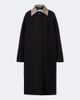 Rohe Róhe Calf hair-trimmed virgin wool coat - 1