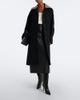 Rohe Róhe Calf hair-trimmed virgin wool coat - 2