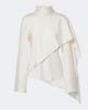 Rohe RÃ³he Caped silk satin turtleneck top - 1