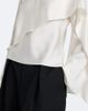 Rohe RÃ³he Caped silk satin turtleneck top - 4