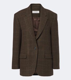 Rohe Róhe Checked oversized wool blazer