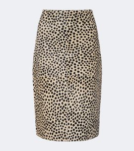 Rohe Róhe Cheetah-print calf hair pencil skirt