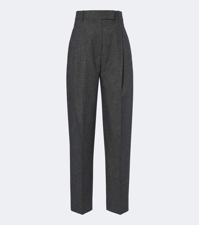 Rohe Róhe Daria pleated wool-blend straight pants