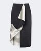 Rohe Róhe Draped asymmetric satin midi skirt - 1