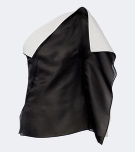 Rohe RÃ³he Draped one-shoulder silk top