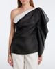 Rohe RÃ³he Draped one-shoulder silk top - 2