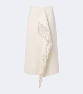 Rohe Róhe Fringed wool and cashmere midi skirt