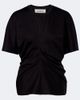 Rohe RÃ³he Gathered cotton and silk-blend t-shirt - 1
