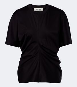 Rohe RÃ³he Gathered cotton and silk-blend t-shirt