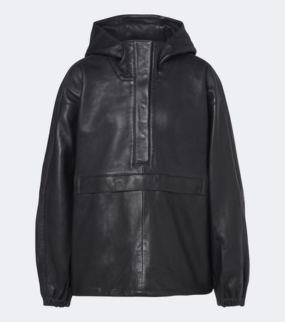 Rohe Róhe Hooded oversized leather jacket