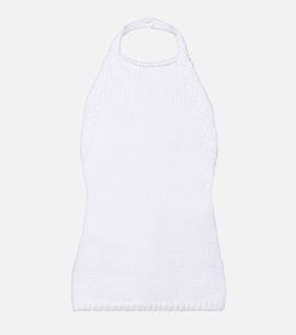 Rohe Róhe Knitted halterneck cotton top