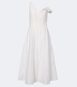 rohe asymmetric off-the-shoulder dress Rohe Black Asymmetrical Off Shoulder Maxi Dress