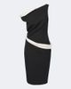 Rohe Róhe Paneled one-shoulder wool-blend midi dress - 1