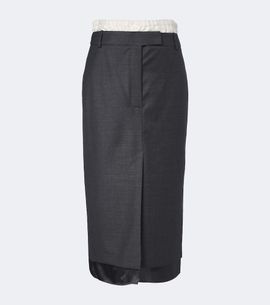 Rohe Róhe Paneled virgin wool pencil skirt