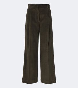 Rohe Róhe Pleated cotton corduroy wide-leg pants
