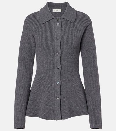 Rohe RÃ³he Ribbed-knit wool and cashmere cardigan