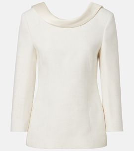 Rohe RÃ³he Satin-trimmed blazer