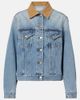 Rohe RÃ³he Suede-trimmed denim jacket - 1