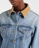 Rohe RÃ³he Suede-trimmed denim jacket - 3