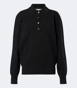Rohe RÃ³he Wool, cashmere, and silk-blend polo sweater