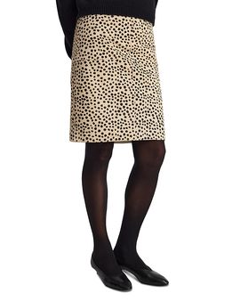 Rohe Rohe Cheetah Pony Hair Leather Skirt