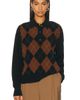 Rohe Rohe Compact Knitted Check Polo Sweater - 1
