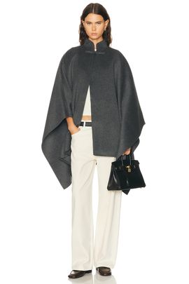 Rohe Rohe Double Faced Wool Pankou Closure Poncho