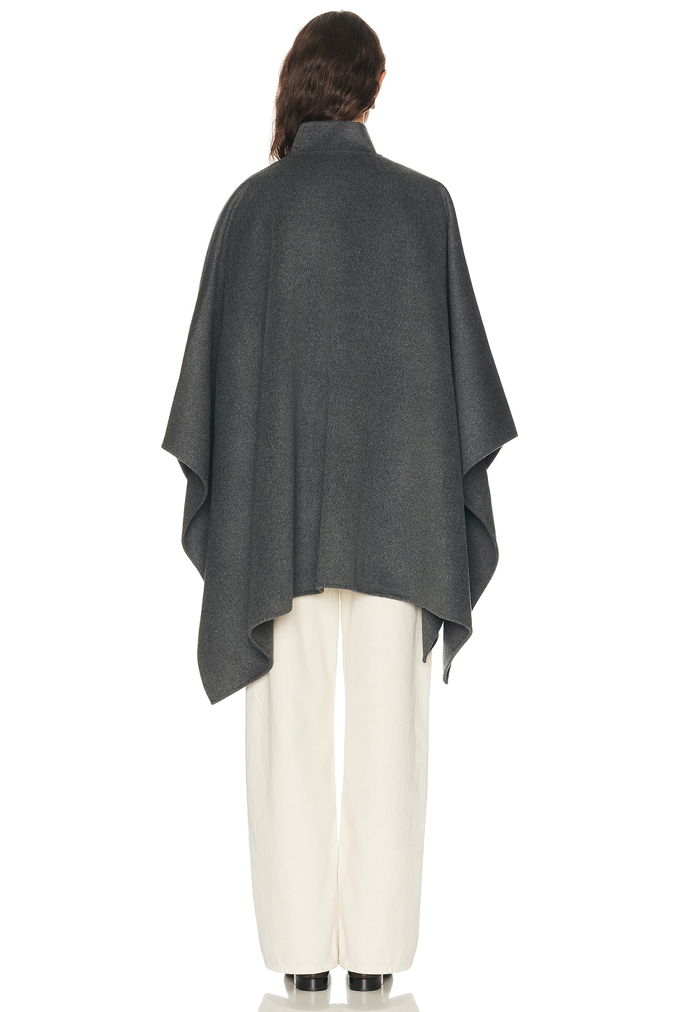 Rohe - Double Faced Wool Pankou Closure Poncho