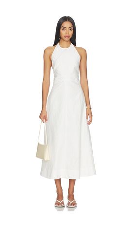 Rohe Rohe Halter Textured Cotton Dress