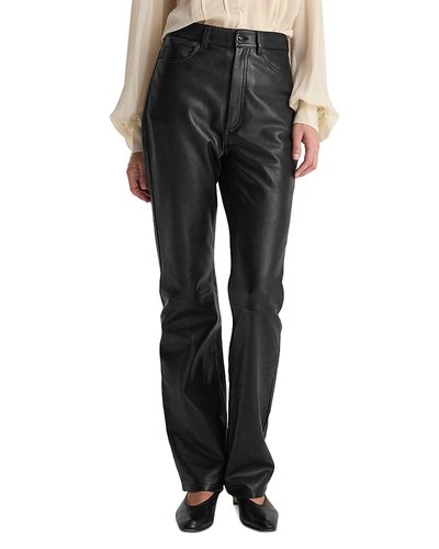 Rohe Rohe High Waist Straight Leather Trousers