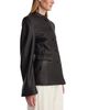 Rohe Rohe Leather Collarless Button Front Jacket - 4