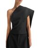 Rohe ROHE One Shoulder Cape Top - 4