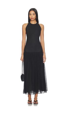 Rohe Rohe Pleated Muslin Halter Dress
