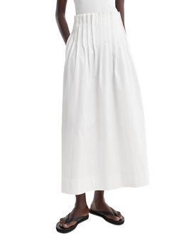 Rohe Rohe Pleated Poplin Maxi Skirt