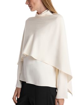 Rohe Rohe Satin Cape Overlay Top