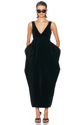 Rohe Rohe Sculptural Volume Velvet Dress