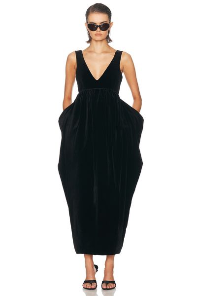 Rohe Rohe Sculptural Volume Velvet Dress