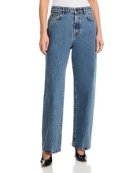 Rohe ROHE Signature Baggy Low Waist Jeans in Denim Blue