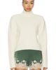 Rohe Rohe Statement Shoulder Cropped Turtleneck Sweater - 1