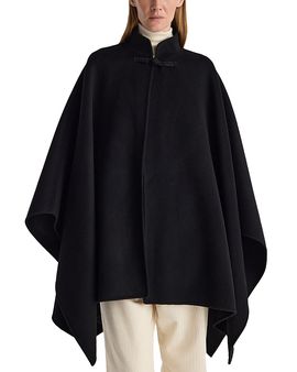 Rohe Rohe Wool-Blend Double Faced Pankou Closure Poncho