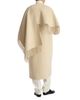 Rohe Rohe Wool Double Faced Cape Overlay Fringe Coat - 3