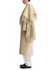 Rohe Rohe Wool Double Faced Cape Overlay Fringe Coat - 4