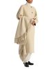 Rohe Rohe Wool Double Faced Cape Overlay Fringe Coat - 5