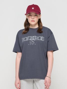 ROIDESROIS Authentic Logo Printed Short Sleeve T-shirt (Charc