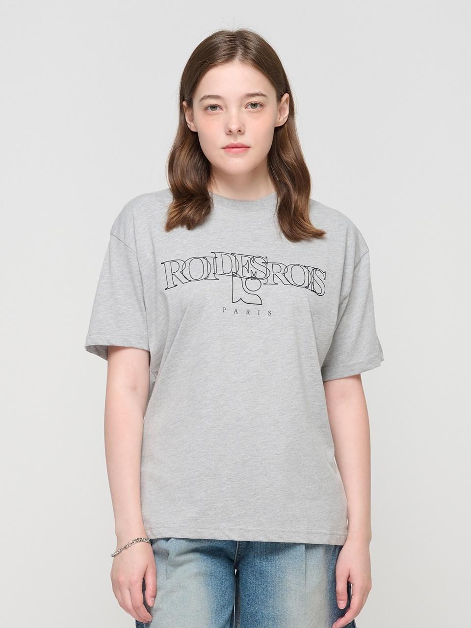 ROIDESROIS Authentic Logo Printed Short Sleeve T-shirt (Melan