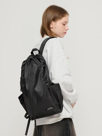 ROIDESROIS Comfort Travel String Backpack (Black)