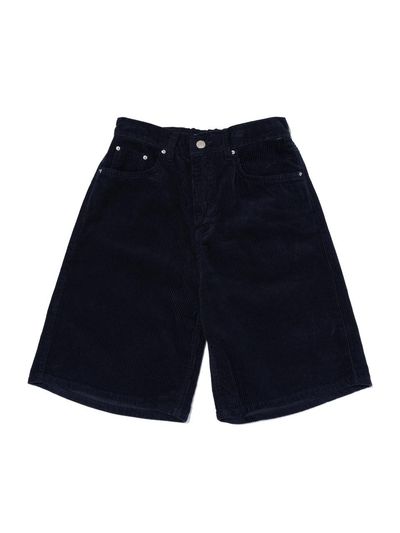 ROIDESROIS Corduroy A-line Bermuda Pants (Navy)